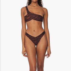 We Wore What Bikini Set (M) - New With Tags Delilah Bottoms w/ Asymmetrical Top